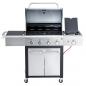 Preview: All'Grill ALL'GRILL FESTIVAL Edelstahl-schwarz Gasgrill 15,5 kW 4-flammig