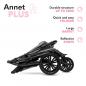 Mobile Preview: lionelo Annet Kinderwagen mit Fußdecke in grau