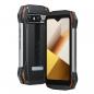 Preview: Blackview N6000 orange Outdoorsmartphone Vorder-und Rückseite im Profil