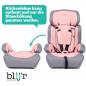 Mobile Preview: Blij`r Ivo pink/grey Autositz mit der USP Entfernung der Rückenlehne