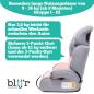 Preview: Blij`r Ivo pink/grey Autositz mit der USPs Nutzungsdauer, Gewicht und Sicherheitsgurt
