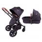 Mobile Preview: Blij´r Sam Luxus Kinderwagen Babyschale und Sportaufsatz schwarz
