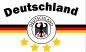 Preview: Flagge Deutschland  WEISS 4 STERNE 90 x 150