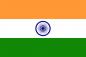 Preview: XXL Flagge Indien 250 x 150 cm mit 3 Ösen 100g/m² Stoffgewicht