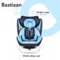 Mobile Preview: Frontalansicht des blauen lionelo Kindersitz Bastiaan