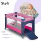 Mobile Preview: LIONELO Stefi Pink Rose Baby Laufstall Kinderbett in Benutzung