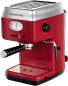 Mobile Preview: Russell Hobbs Siebträger Retro Espressomaschine Rot + 2 Tasseinsätzen + Wassertank+ Milchschaumdüse