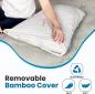 Mobile Preview: Wechselbarer Bambusbezug des Sleepsia Bambuskissen Queensize 40 x 70 cm (1er-Pack)