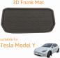 Mobile Preview: 3D Frunk Front Kofferraummatte passend für Tesla Model Y / Performance rutschfest
