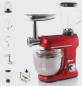 Preview: Topmatic 4in1 Küchenmaschine PKM-1800.1BG rot komplett mit Lieferumfang