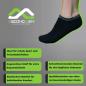 Preview: Vorteiel der Zecond Zkin 8 Paar Sneaker Socken Gr. 32 - 38 schwarz