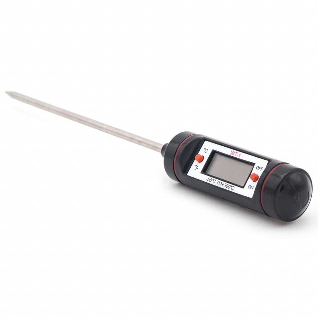 Paella World ALL'GRILL BBQ Thermometer - Digital-Thermometer, LCD-Display, Edelstahl/Kunststoff, 20x2 cm, Messbereich: -0°C bis +100°C