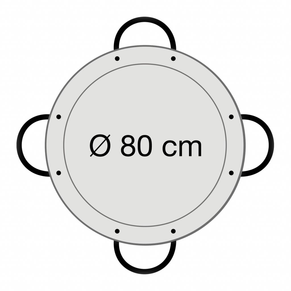 Paella World  spanische Paella-Pfanne Typ "Valenciana" 80,0 cm Durchmesser