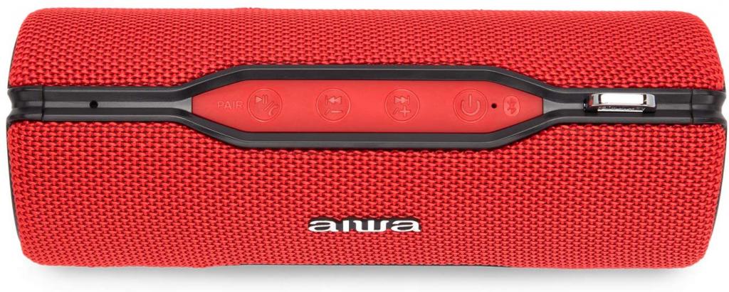 Aiwa BST-500RD Bluetooth Lautsprecher Draufsicht