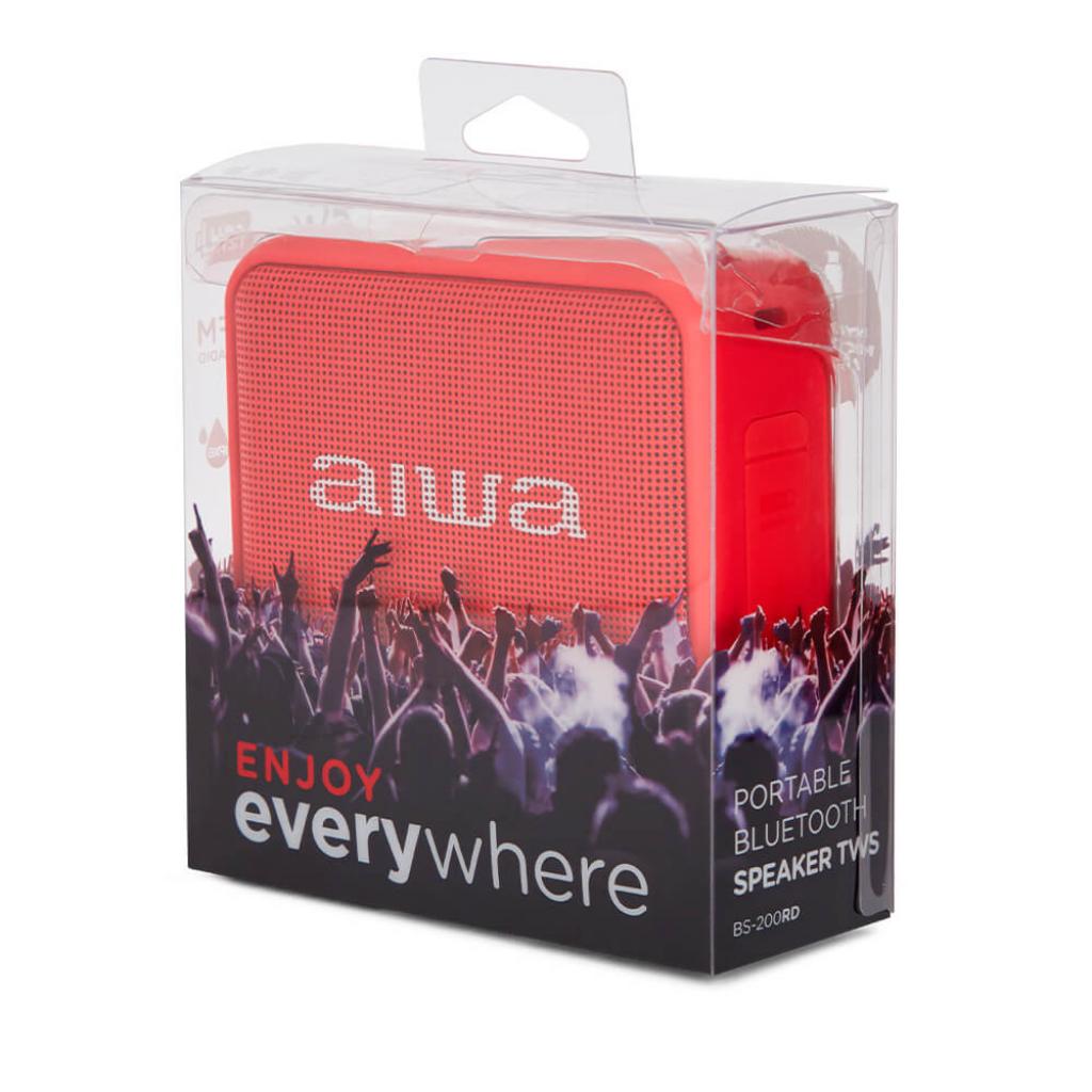 Verpackung des Aiwa BS-200RD Bluetooth Lautsprechers