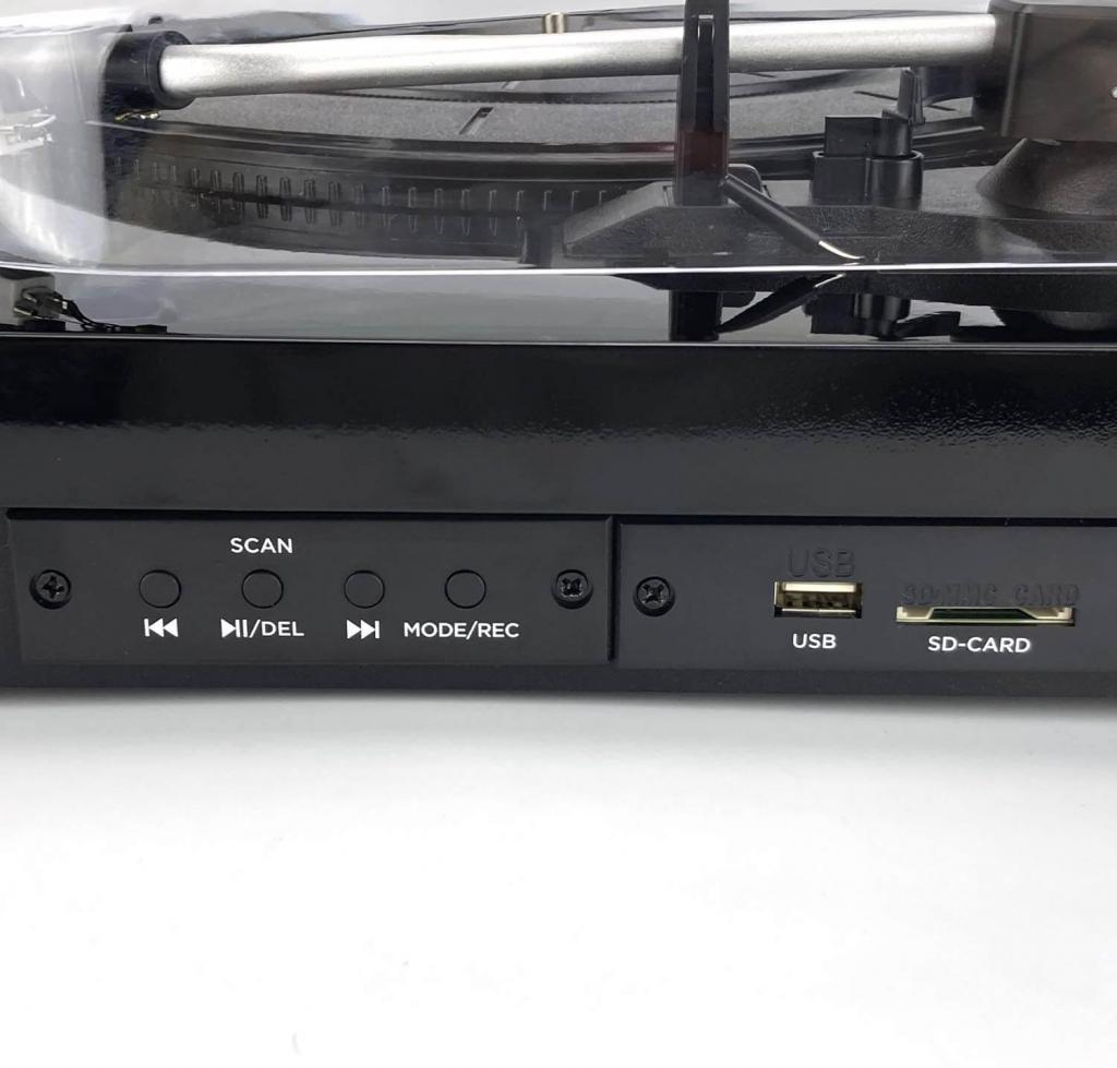 Aiwa GBTUR-120BK Plattenspieler Bedieneinheit mit digitalen Anschlüssen