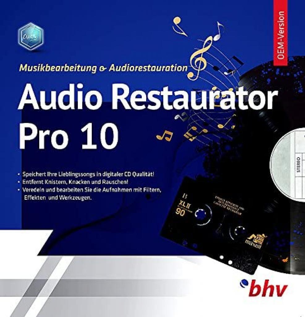 Vorderansicht der Software Audio Restaurator Pro 10