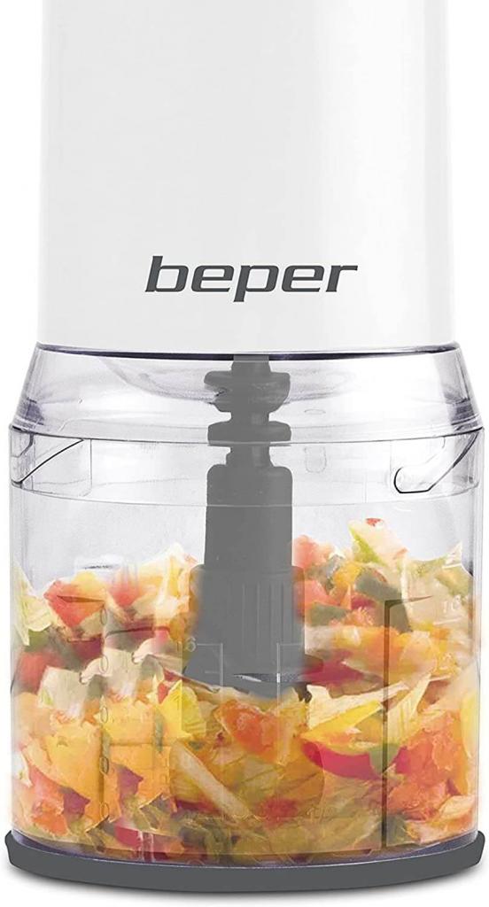 Beper BP.552 Universal-Zerkleinerer mit gehäckseltem Gemüse