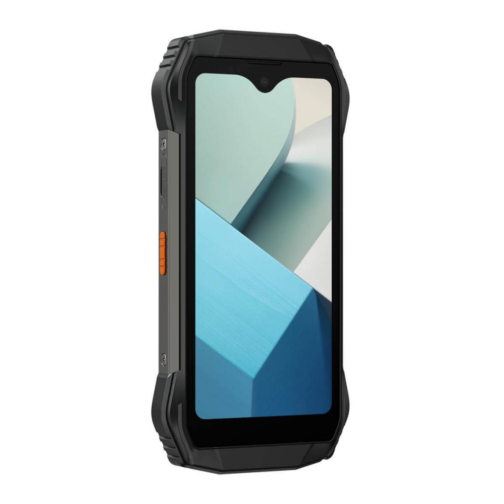 Blackview N6000 schwarz Outdoorsmartphone Vorderseite im Profil