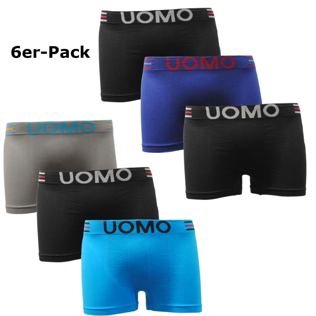 Garcia Pescara Herren Retro UOMO5 Boxershorts Seamless 6er Pack Größe XL/XXL Set 