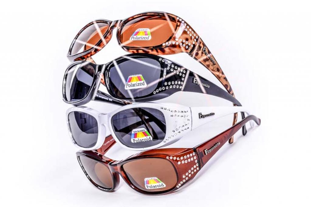 Figuretta Überbrille Sonnenbrille Farbauswahl mit Strass Optik