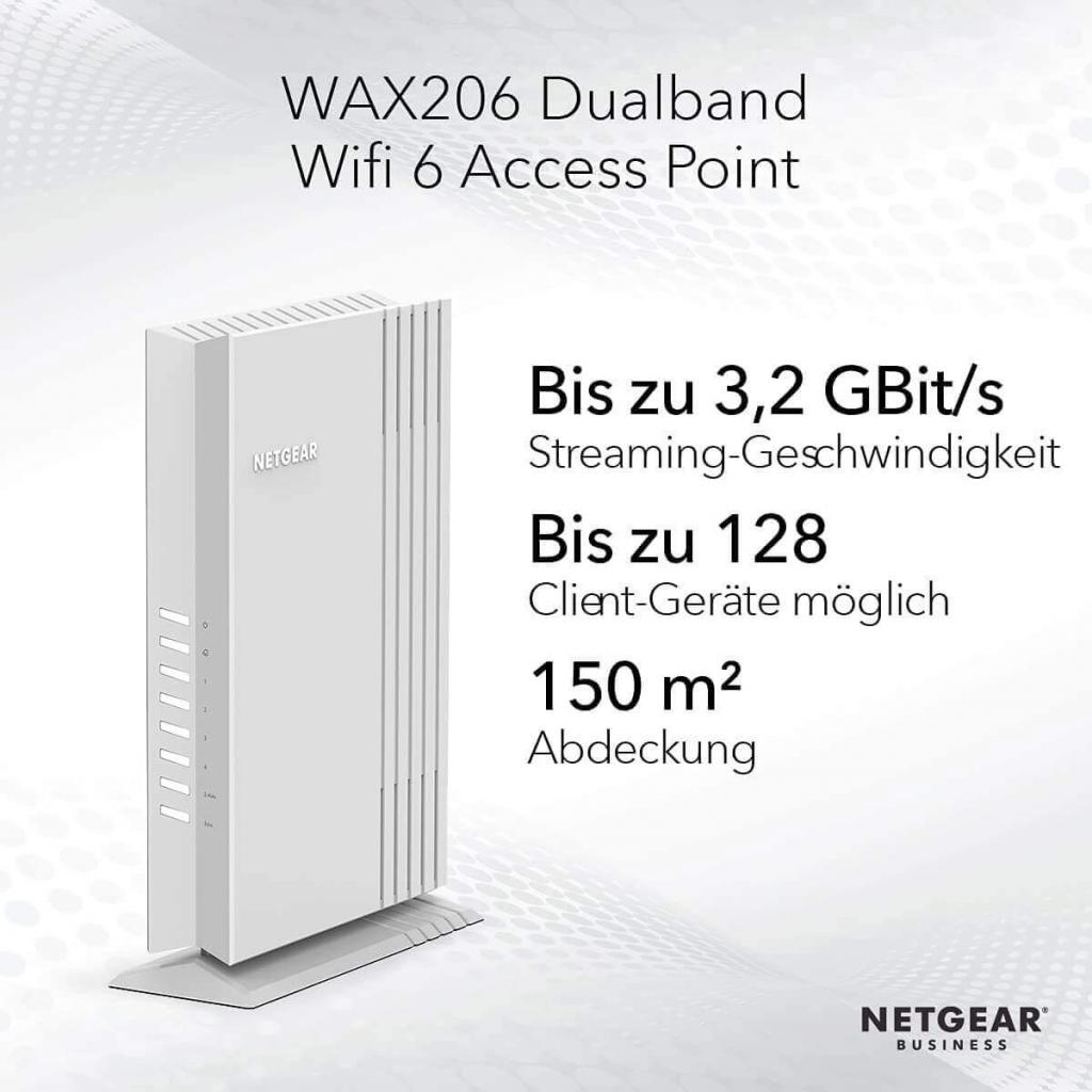 Geschwindigkeit des NETGEAR WAX206 WLAN Access Point