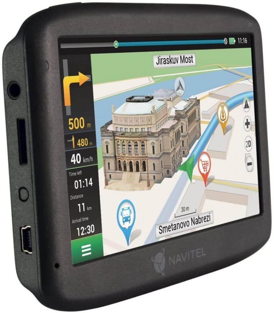 Navitel E500 Navigationsgerät im Profil