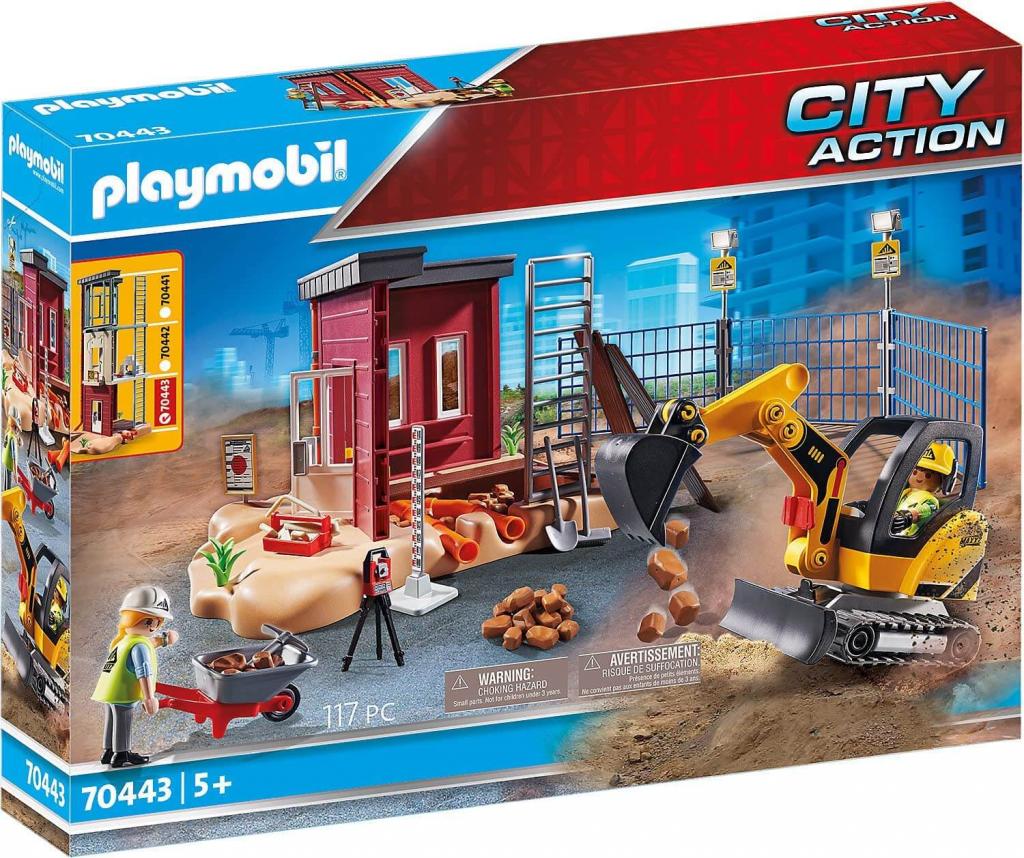 PLAYMOBIL City Action 70443 Konstruktions-Spielset Minibagger