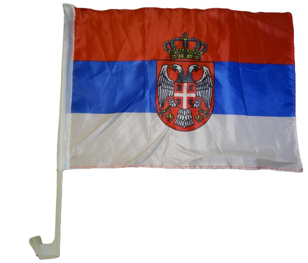 Autoflagge Serbien 30 x 40 cm