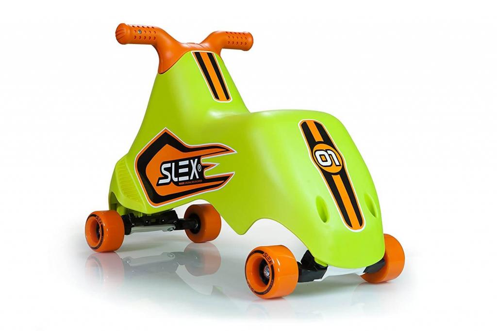 Slex Racer grünes Rutschfahrzeug von hinten