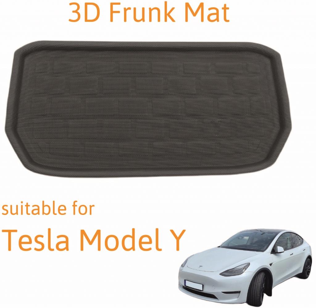3D Frunk Front Kofferraummatte passend für Tesla Model Y / Performance rutschfest