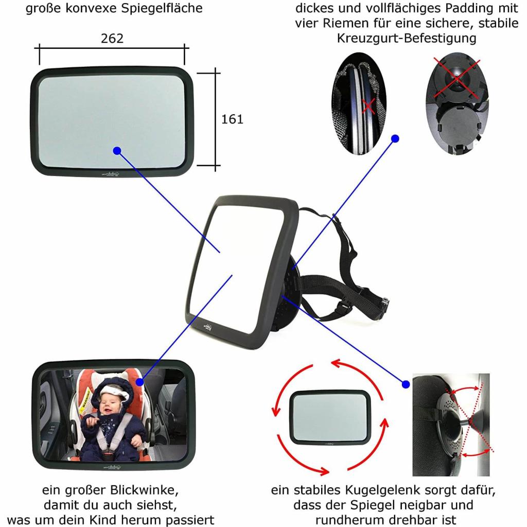 Wumbi Rücksitzspiegel Vorteile