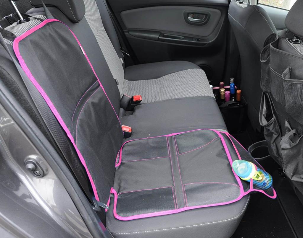 wirkungsvoller Schutz dank Wumbi Sitzschutz in pink