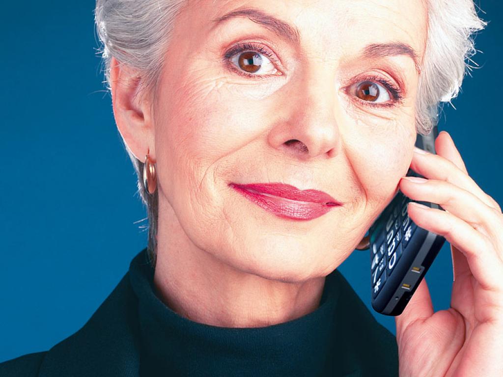 Simvalley XL-915 Senioren Handy mit Frau