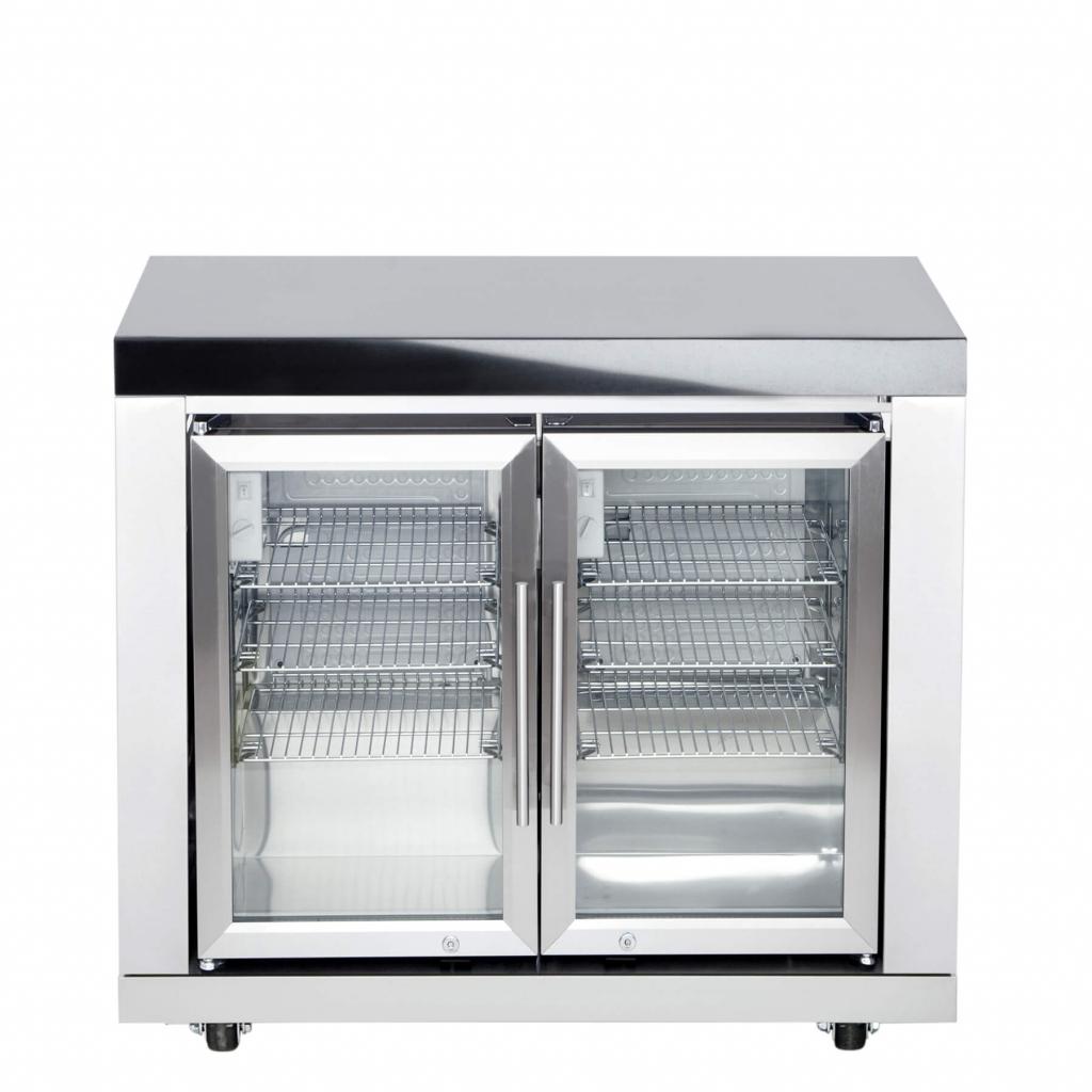 Modul 2 für Außenküche: Doppelkühlschrank, Design