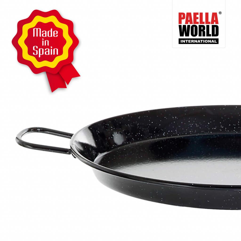 Emaillierte Paella-Pfanne: Universell, robust, bis zu 14 Portionen