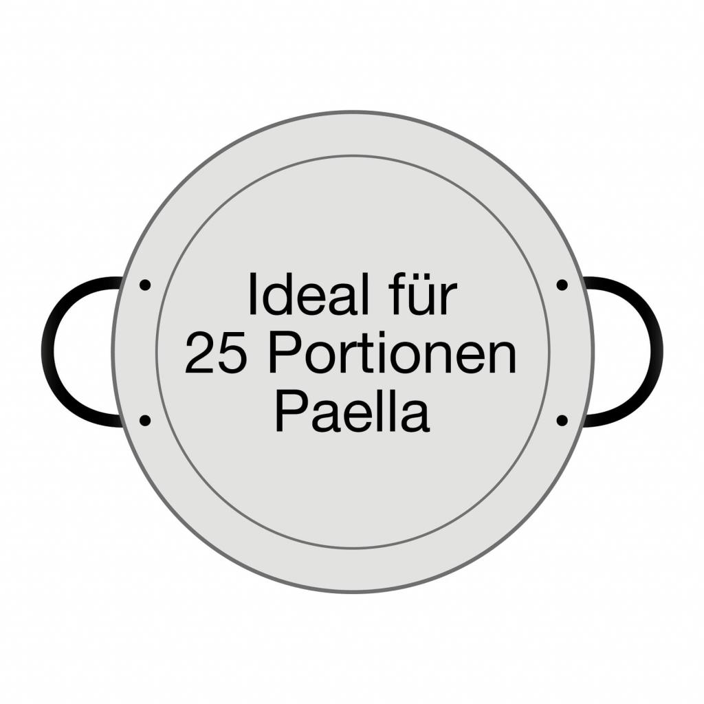 Paella World  spanische Paella Pfanne Typ "Valenciana" 70cm Edelstahl