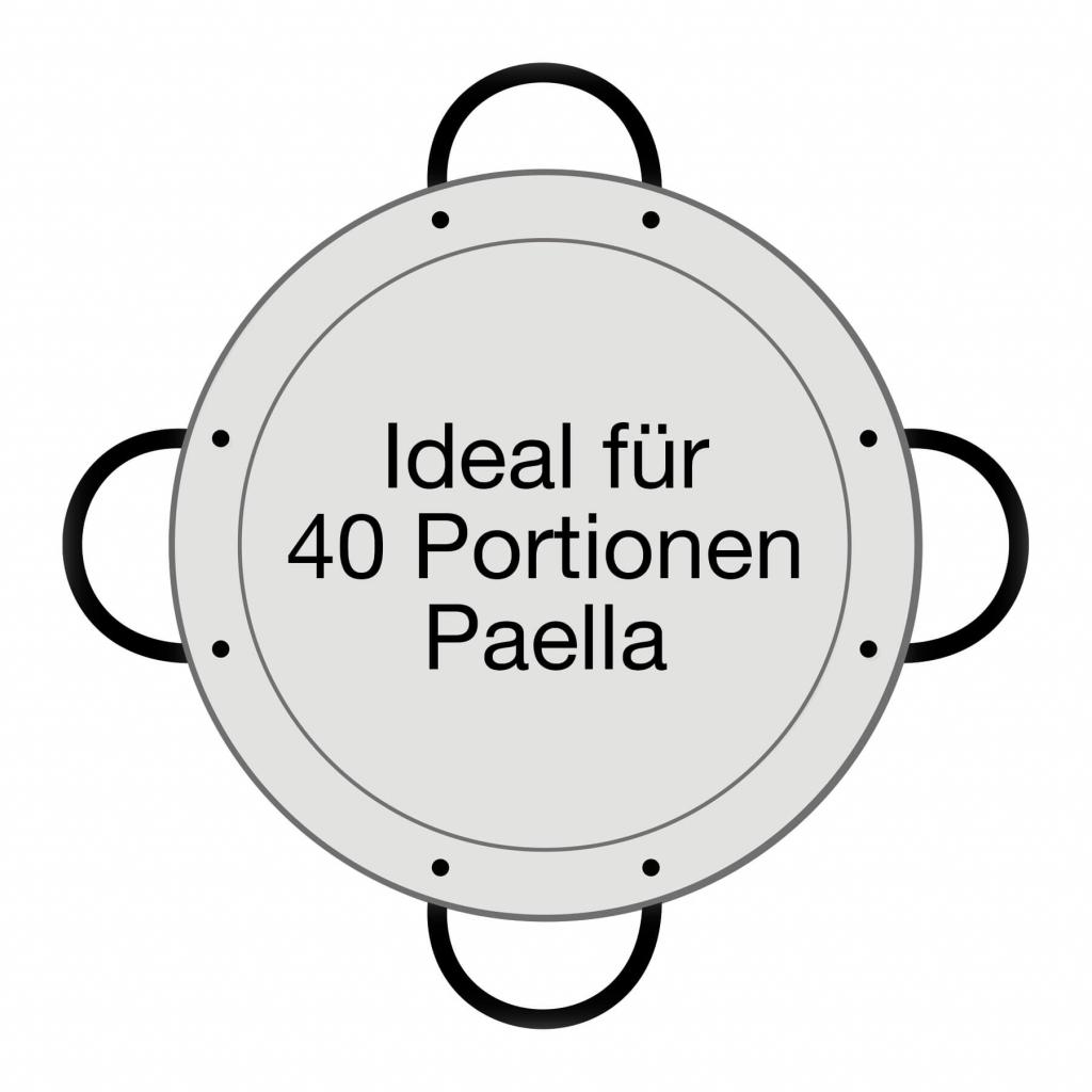 Paella World  spanische Paella-Pfanne Typ "Valenciana" 80,0 cm Durchmesser