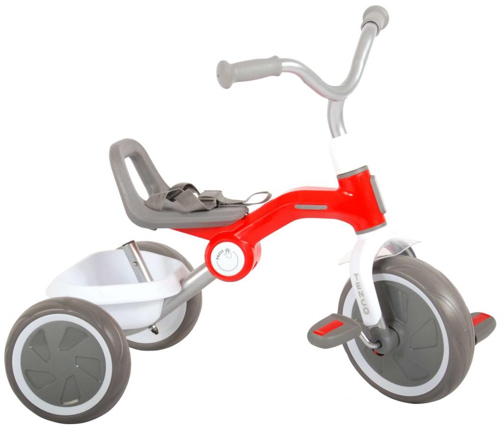 Das faltbare Dreirad von QPlay Tenco Rot - Das perfekte Abenteuer für Ihr Kind! Praktisch, vielseitig und bequem