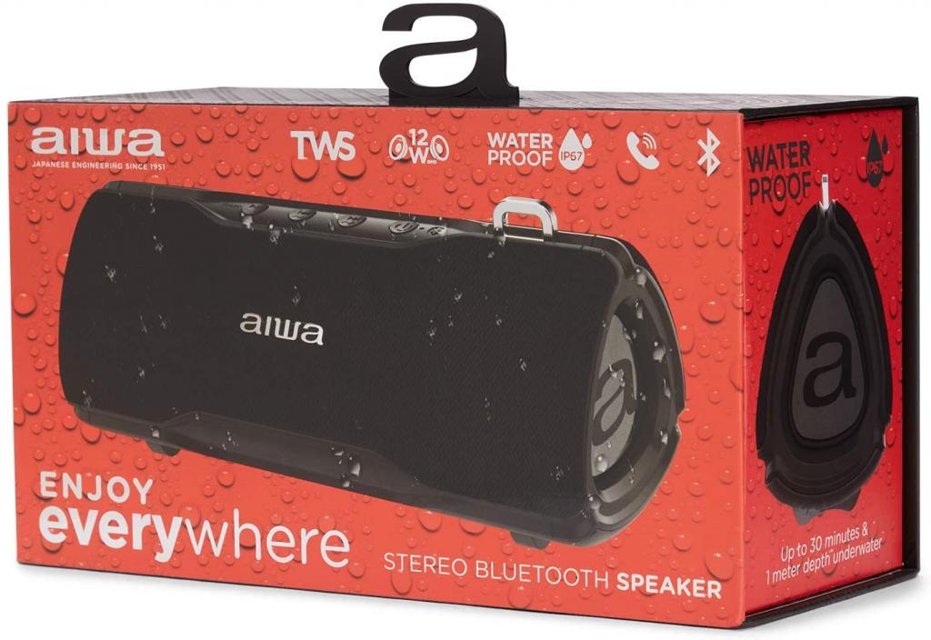 Aiwa BST-500BK Bluetooth Lautsprecher Verpackung