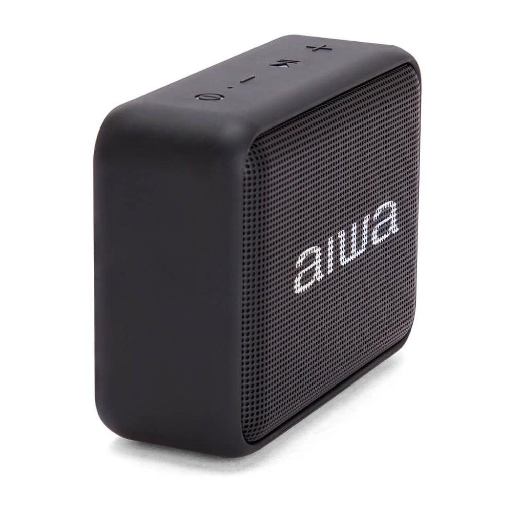 Bedienfeld des Aiwa BS-200BK Bluetooth Lautsprechers in schwarz