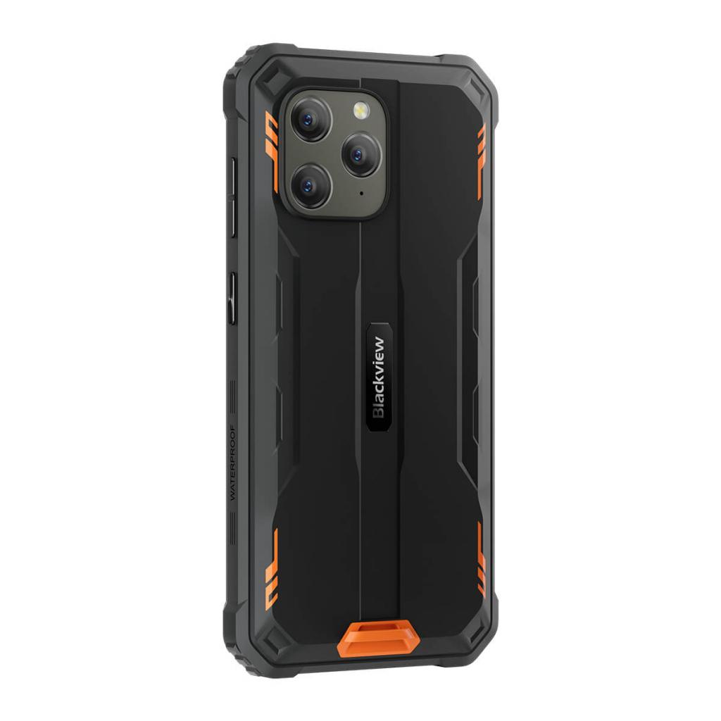 Blackview BV5300 pro orange Outdoor Smartphone Rückseite rechtes Profil
