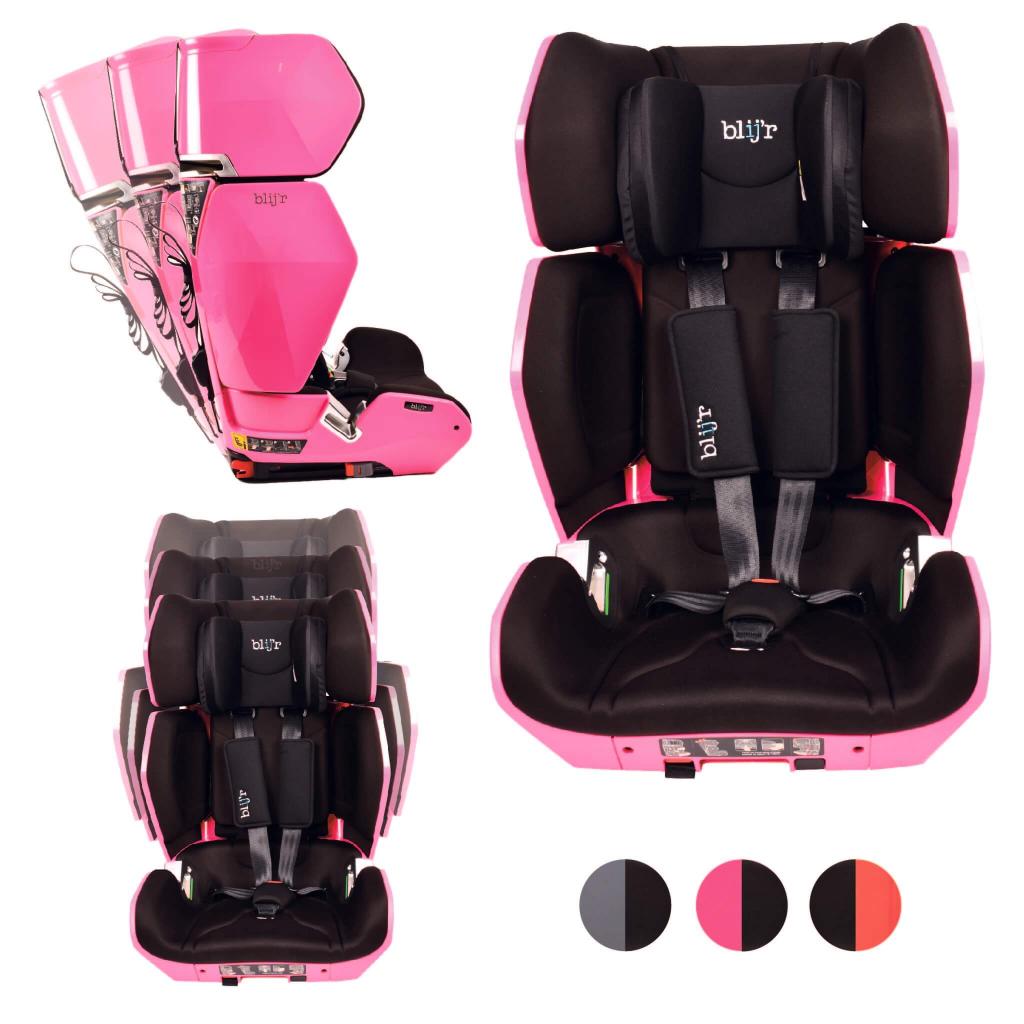 Blijr Uniek Pink Autositz im Profil