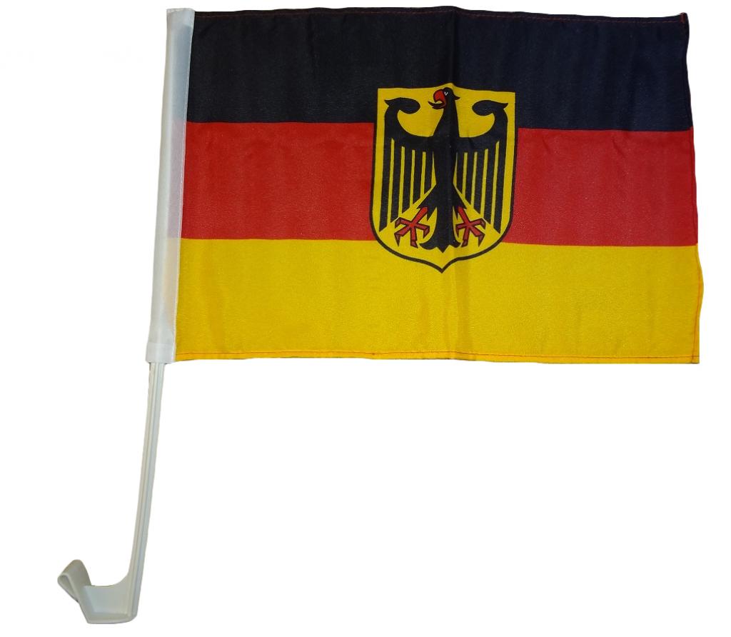 Autoflagge Deutschland mit Adler 30 x 40 cm
