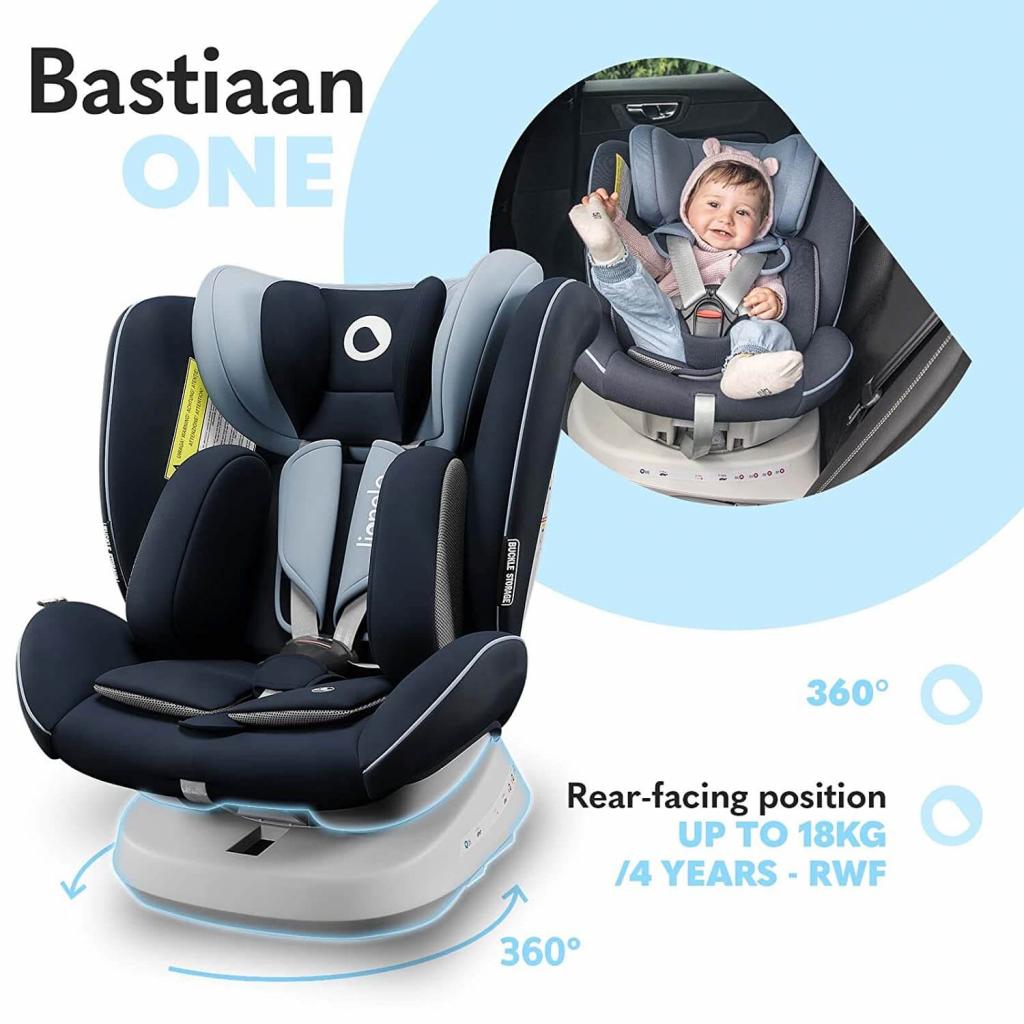 360°-Funktion des Lionelo Bastiaan One Blau Auto Kindersitz