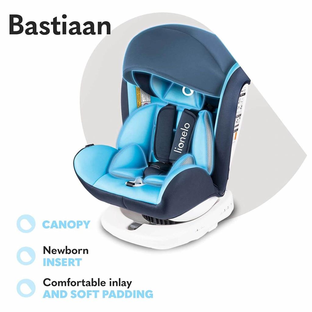 lionelo Kindersitz Bastiaan in blau im Profil