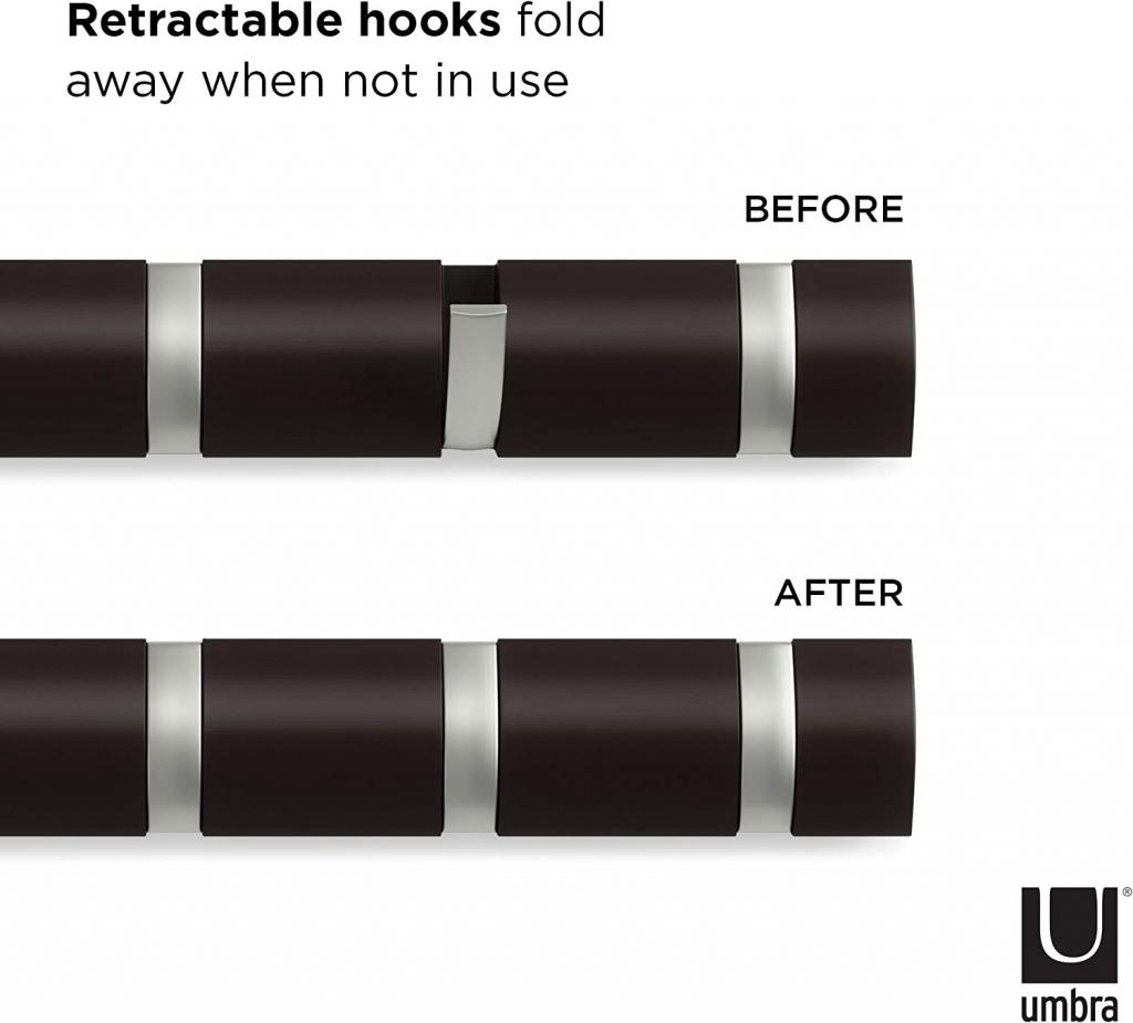 Umbra Hooks Flip 8 318858-1143 Garderobenhaken Detailansicht