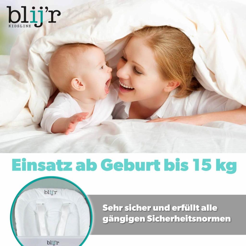 Blijr Guusje Baby-& Kinderstuhl Minzgrün ab Geburt verwendbar