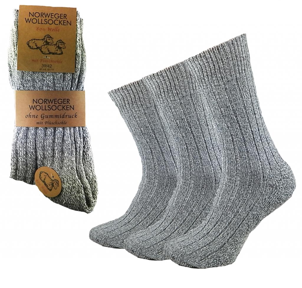 Garcia Pescara 3 Paar Norweger Socken Grau Größe 43-46 Wintersocken für warme Füße