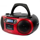 Aiwa BBTC-550RD ROT Tragbares Hifi Radio mit CD, Kassettendeck, Bluetooth und USB